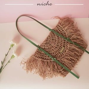 One of a kind fancy jute bag.